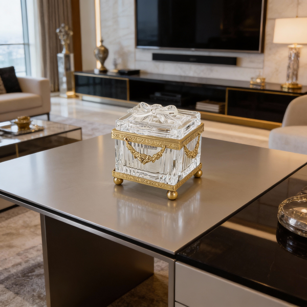 Cristal Glass Accent Box