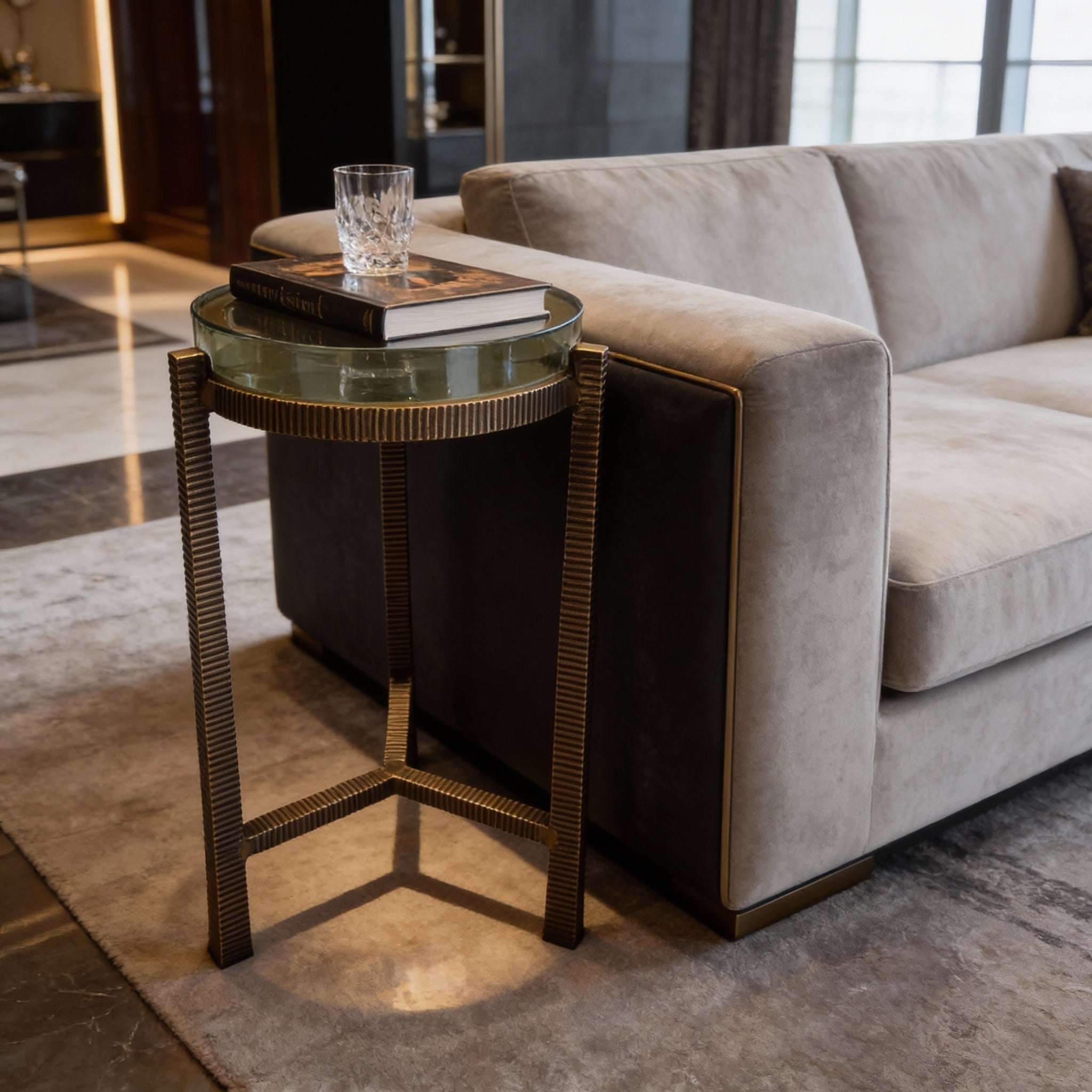 Lucent Glass Side Table