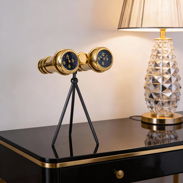 Voyageur Binoculars Table Clock