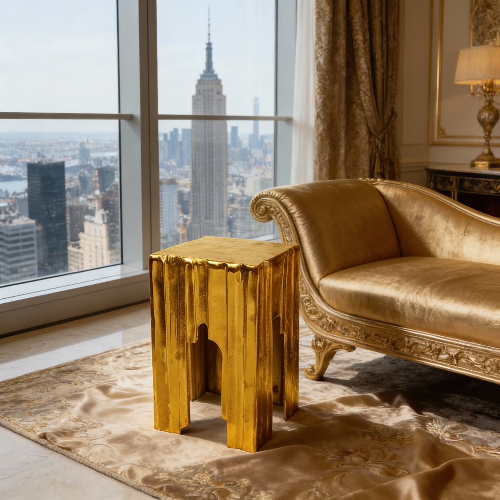 Argent Column Accent Table