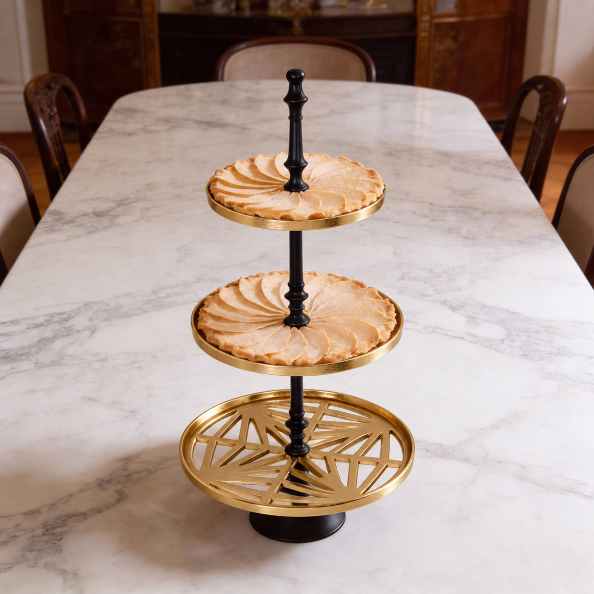 Noir Triple Tier Cake Stand