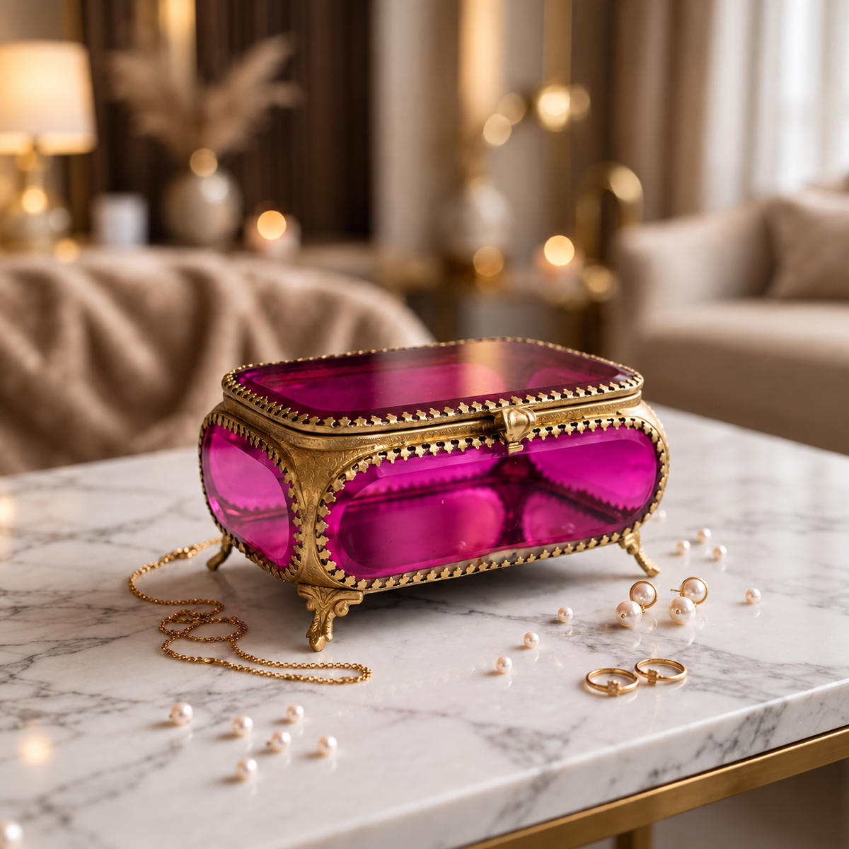 Amethyst Regalia Jewellery Box