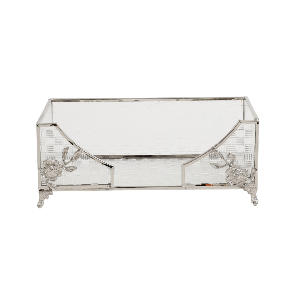 Doree Metal-Trim Napkin Box