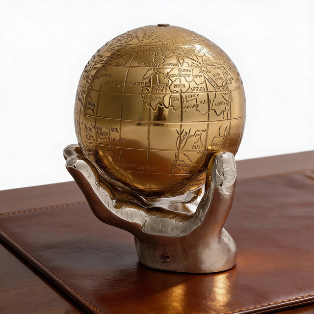 Orbis Globe Decorative Sculpture