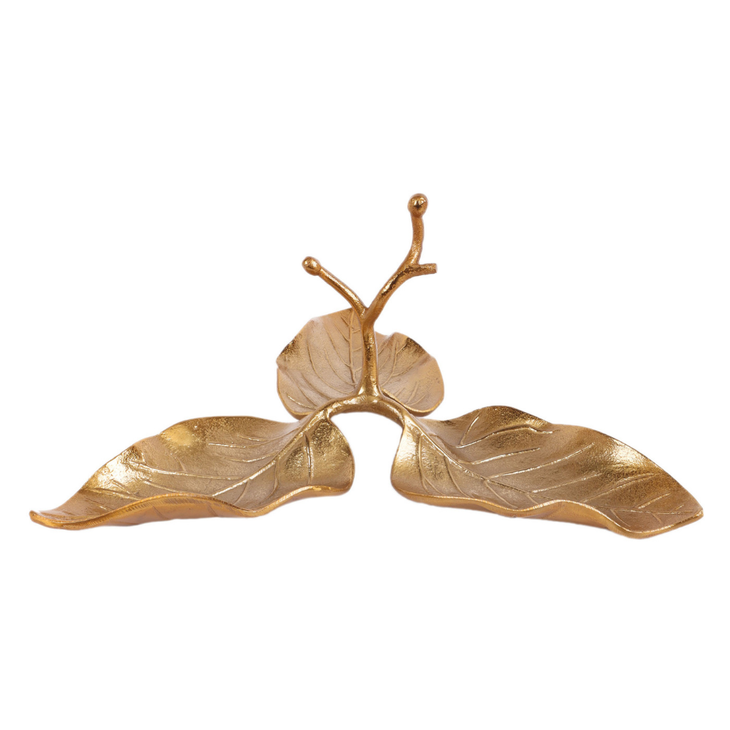 Golden Leaf Serving Platter