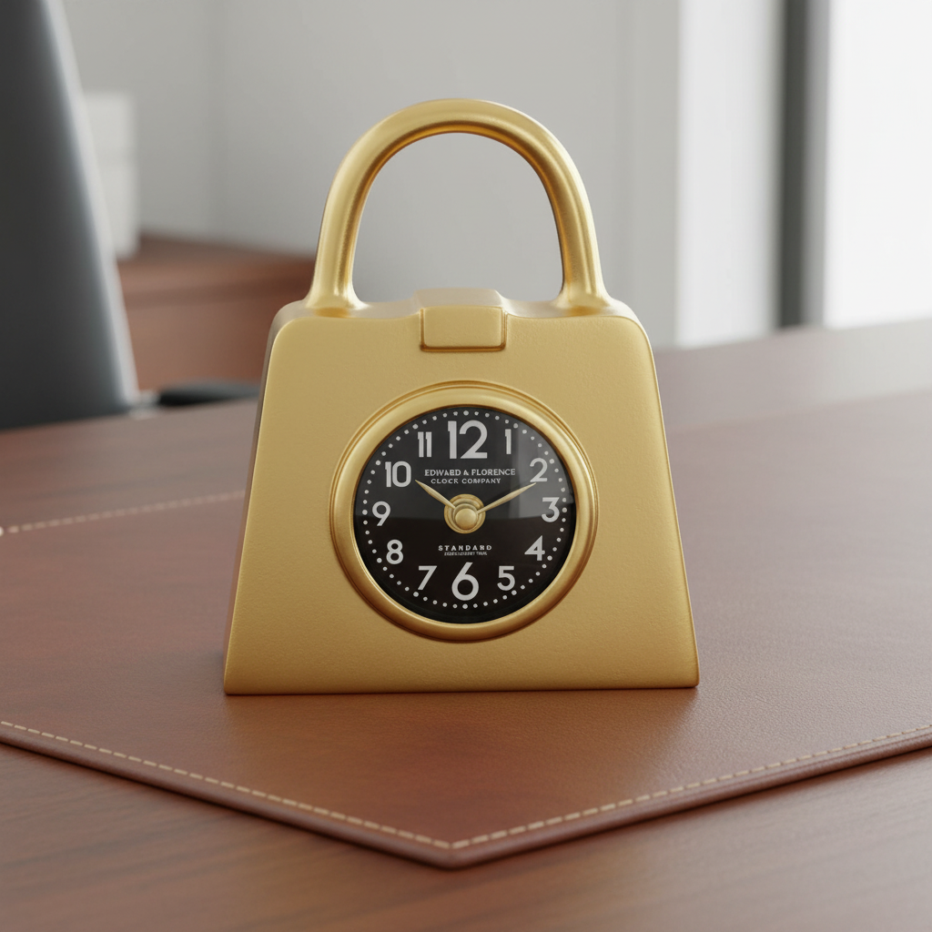 Satchel Table Clock