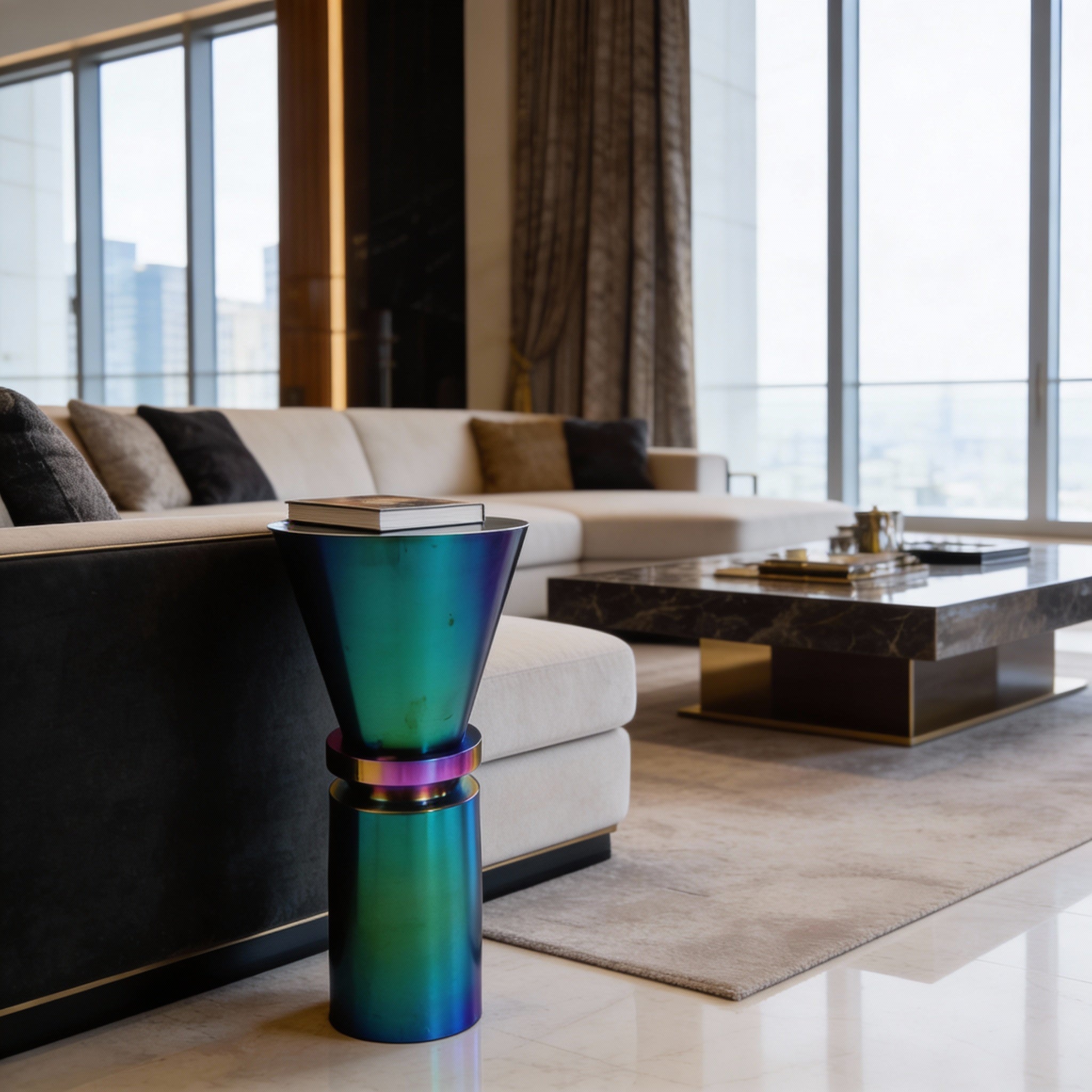 Spectrum Chrome Side Table