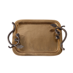 Noir & Gold Rectangular Serving Tray