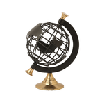 Terra Incognita Bronze Globe Sculpture