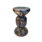 Mosaic Stone & Metal Side Table