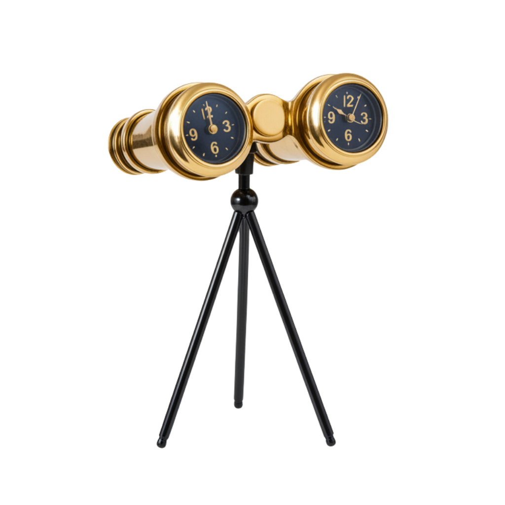 Voyageur Binoculars Table Clock