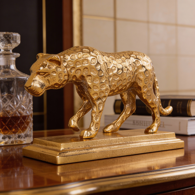 Panther Royale Leopard Sculpture