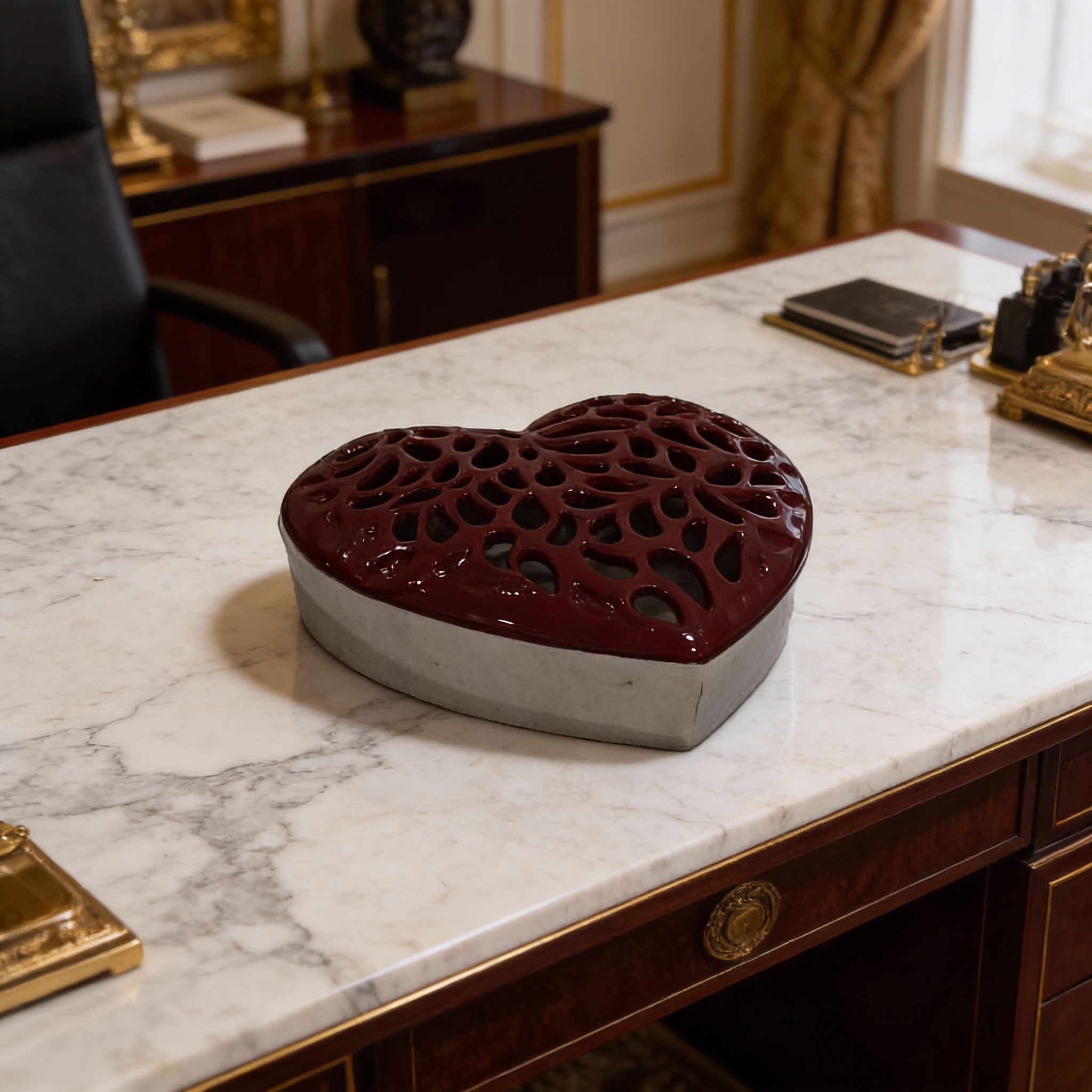 Amour Heart Keepsake Box